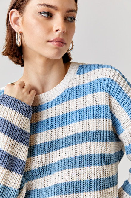 Ginnie Ombre Striped Sweater