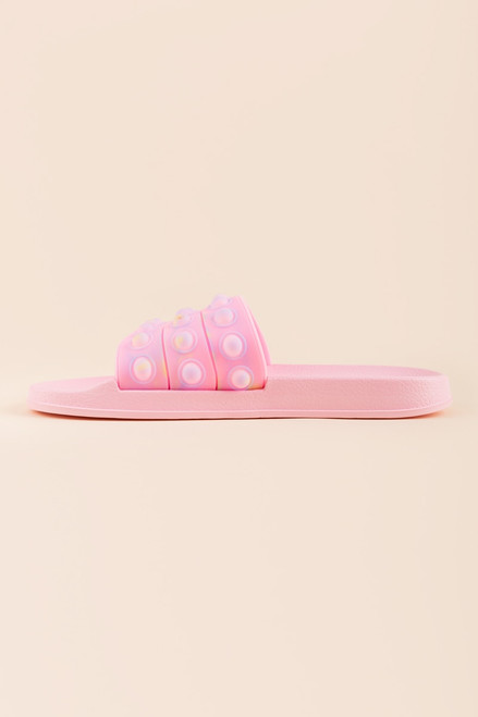 Pop It Pool Side Slides Pink for Girls