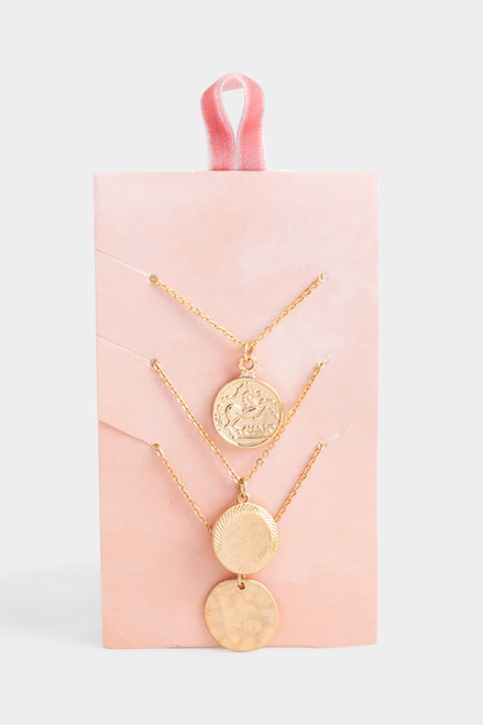 Vivian Coin Pendant Necklace Set