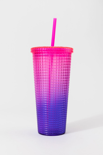 Two-Tone Semi Transparent Tumbler 24oz