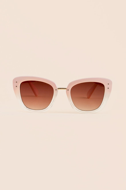 Jodie Platic Square Angular Sunglasses