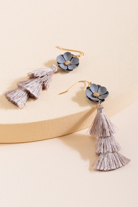 Demi Tiered Tassel Drop Earrings