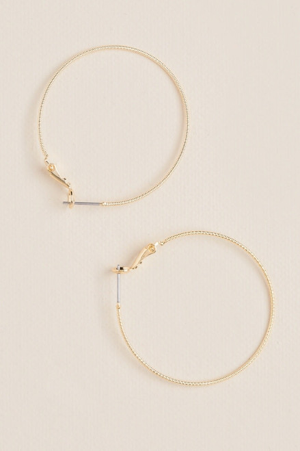 Madison Textured Hoops