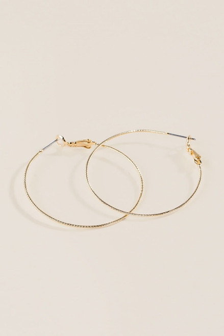 Madison Textured Hoops