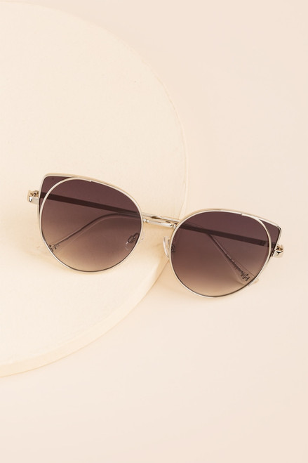 Savannah Metal Cateye Sunglasses