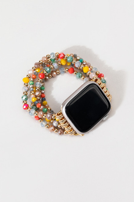 Max Multi-Color Beaded Smart Watch Band