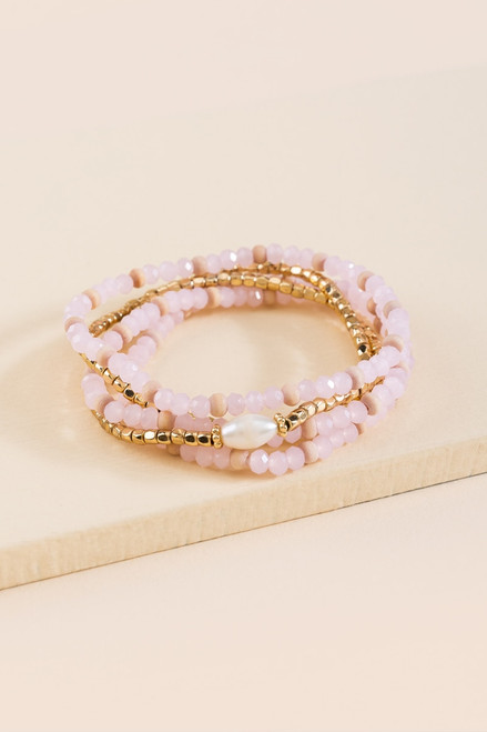 Chava Pearl Beaded Bracelet Set