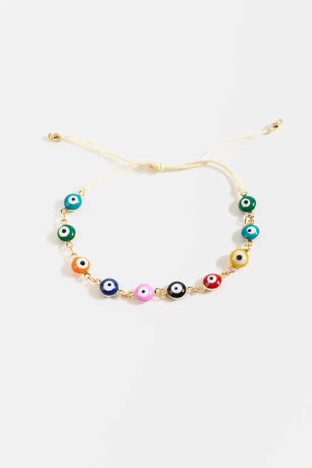 Caley Enamel Pull Tie Charm Bracelet