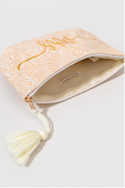 MRS Gold Floral Pouch