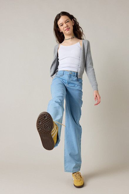 Hello Franki White Seamless Double Strap Cami for girls