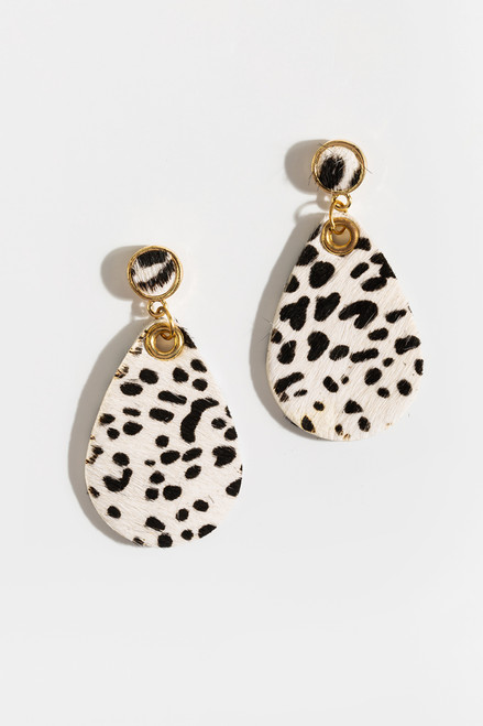 Jayla Cheetah Teardrop Earrings