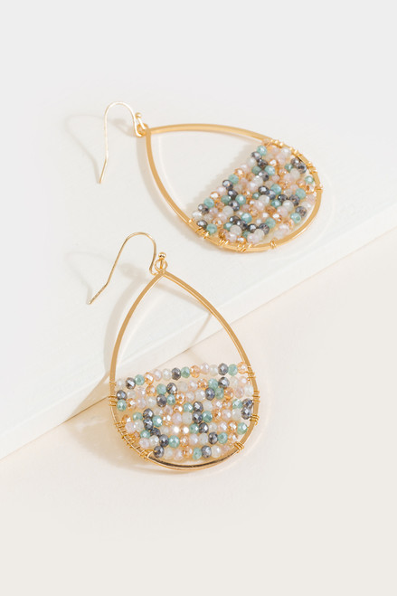 Anne Beaded Teardrop Earrings