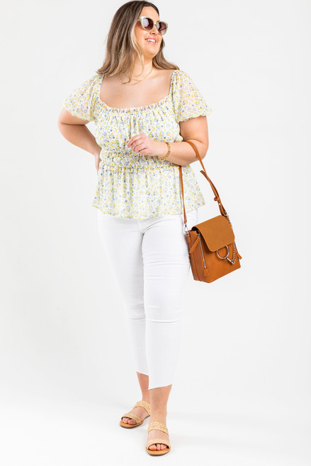 Dorey Floral Puff Sleeve Blouse