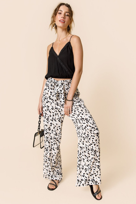 Janie Leopard Paperbag Pants