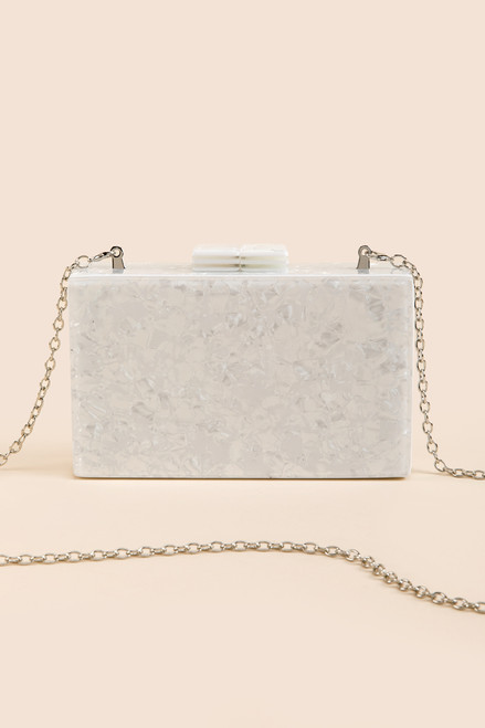 Gracie Marbled Resin Clutch