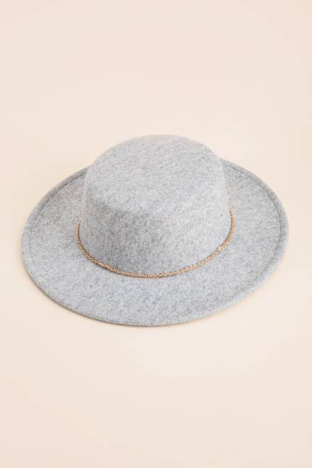 Beth Heathered Rancher Fat Brim Hat