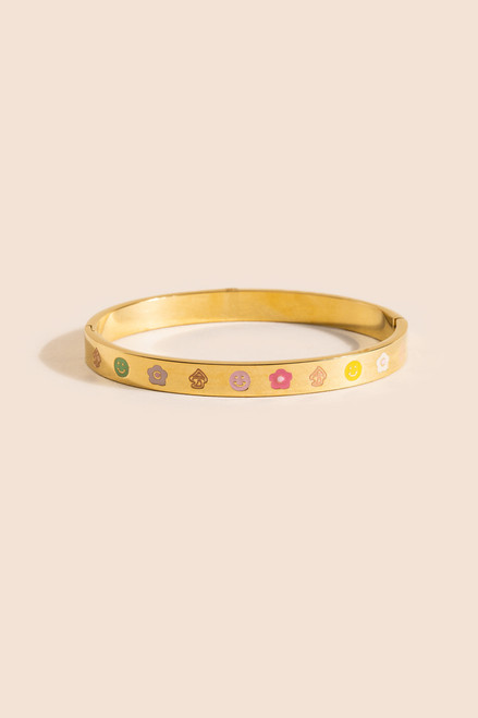 Fiona Printed Bangle Bracelet