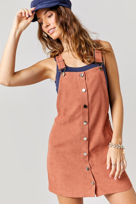 Tannie Corduroy Overall Dress
