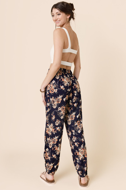 Shana Floral Print Joggers