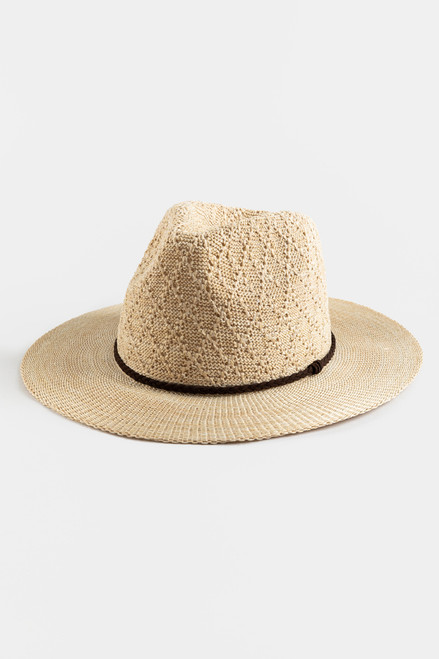 Delia Open Weave Panama Hat