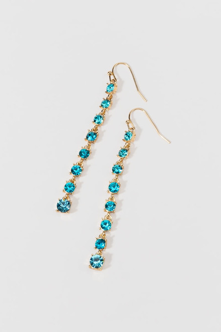 Gracen Glass Stone Drop Earrings