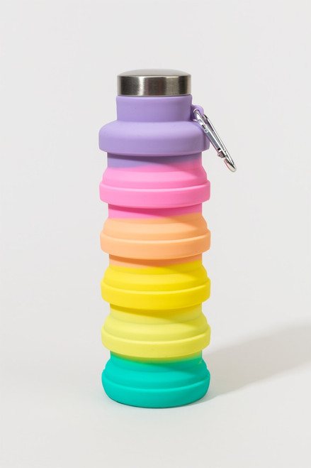 Collapsible Water Bottle Rainbow Ombre