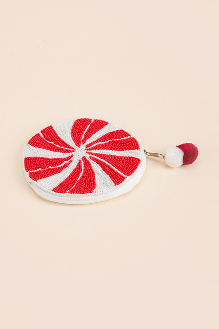 Peppermint Swirl Coin Pouch