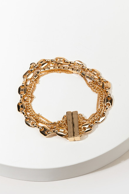Silvie Layered Cup Chain Metal Bracelet