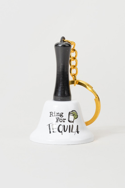 Ring For Tequila Key Bell Keychain