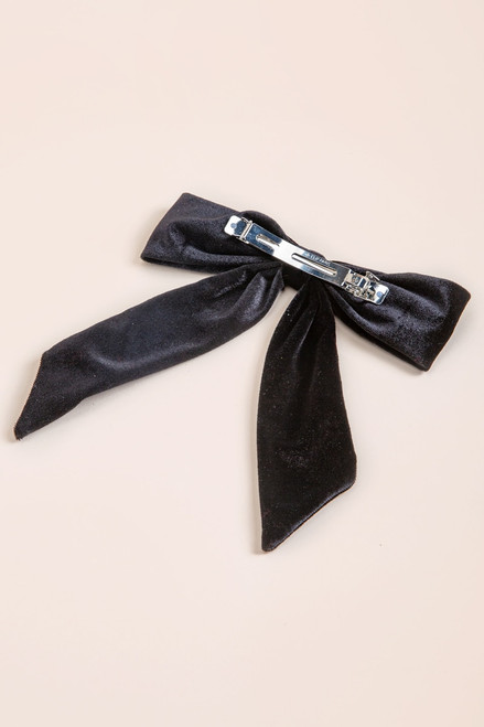 Alice Velvet Tail Bow Hair Clip