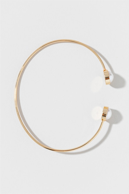 Valentina Pearl Station Cuff Bracelet