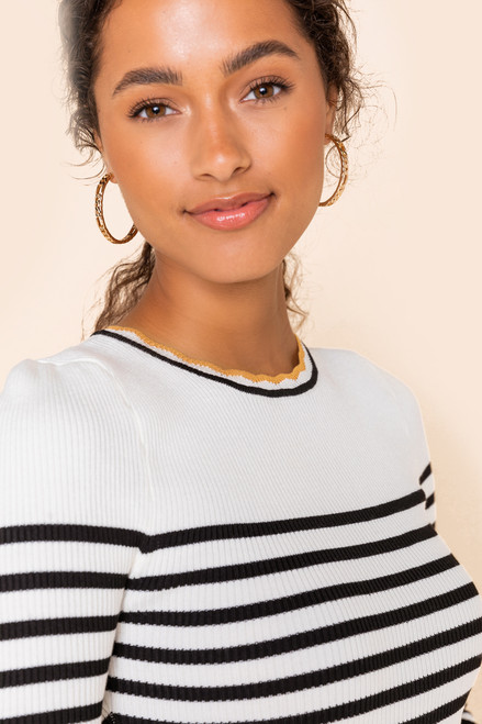 Nyla Striped Color Block Sweater