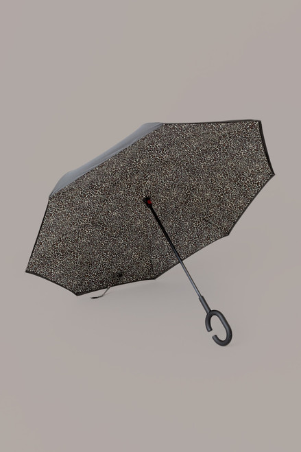 Tiffani Inverted Leopard Double Layer Umbrella