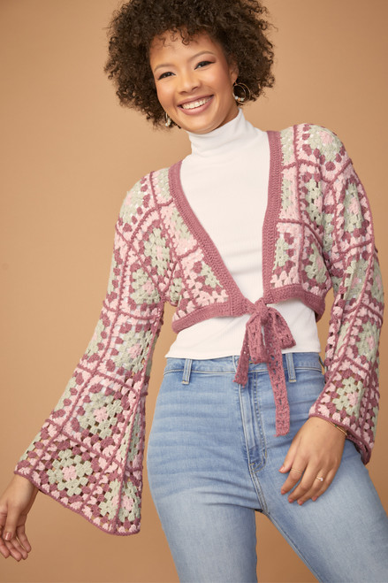 Becca Crochet Cropped Sweater