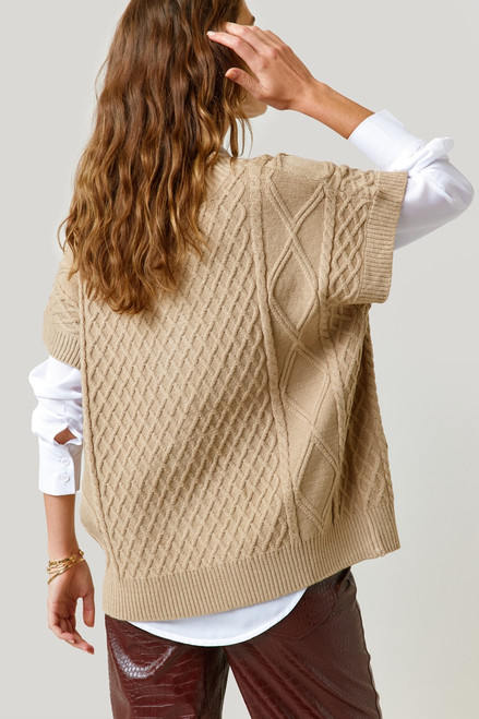 Lucille Cable Sweater Vest