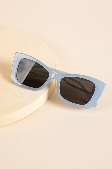 Melody Milky Square Sunglasses