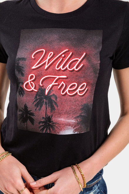 Wild and Free Neon Lights Tee