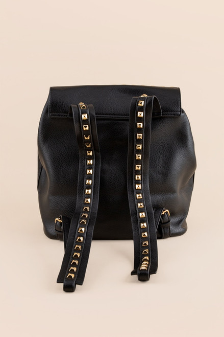 Blair Studded Front Flap Backpack