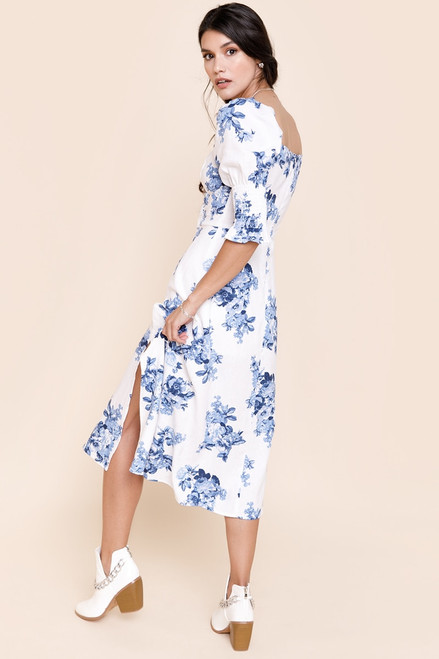 Kelsey Smock Sleeve Midi Dress