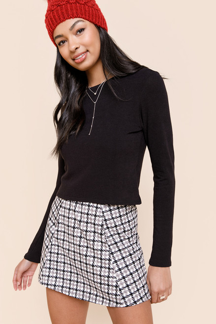 Kendra Plaid Mini Skirt