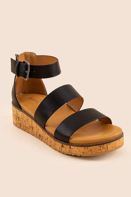 kensie Pamelia Banded Platform Sandals