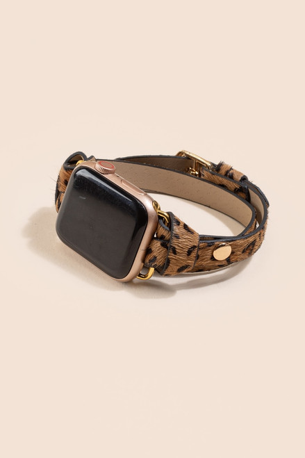 Angelica Leopard Wrap Watch Band