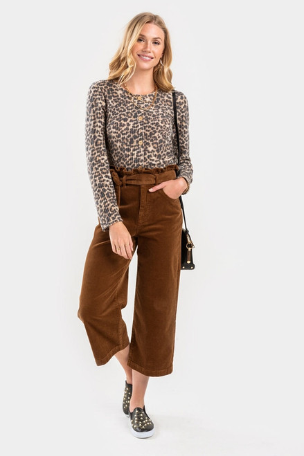 Izzy Paperbag Corduroy Culottes
