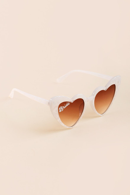 Bride Heart Sunglasses