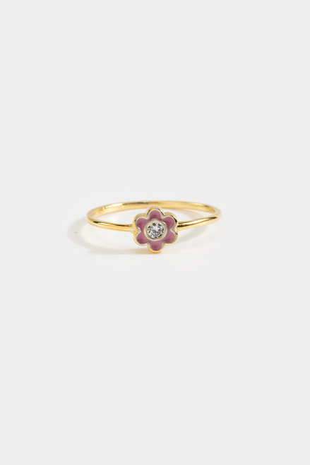 Jessica Crystal Flower Ring