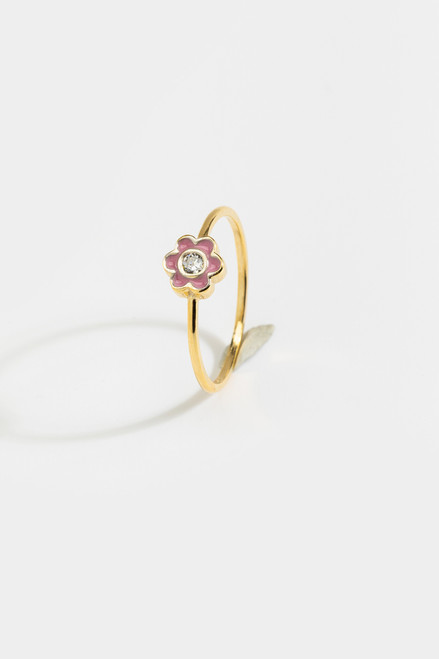 Jessica Crystal Flower Ring