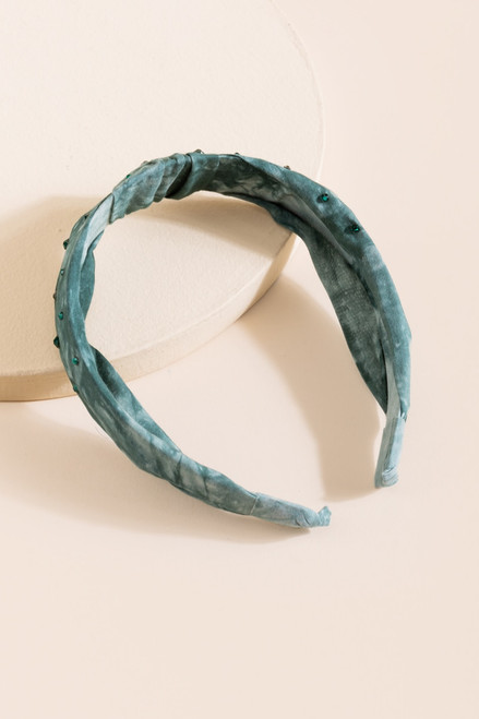 franki Tie Dye Headband for Girls in Gray