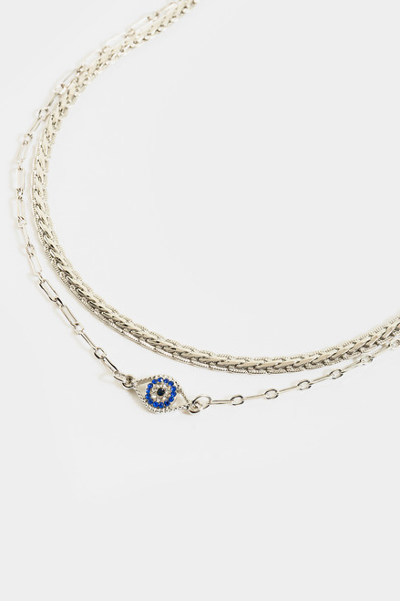 Evil Eye Dainty Chain Layered Necklace, Gold Chain Necklace, Silver Chain  Chunky, Gold Necklace, Gift for Her, Evil Eye Pendant - Etsy