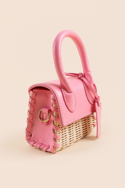 Adele Micro Straw Handbag