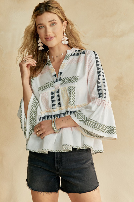 Wendy Embroidered Blouse
